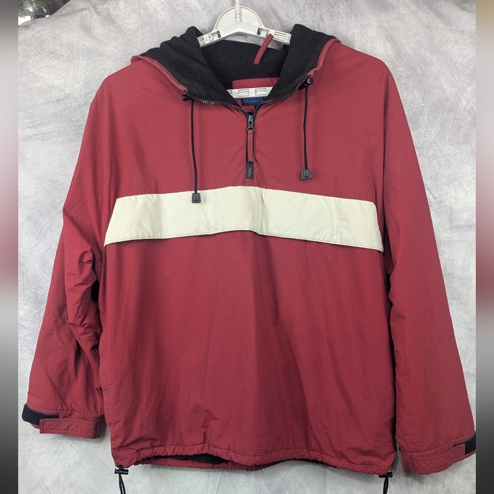 J Crew Sport Size XL Vintage Red With Cream Pocket Flap